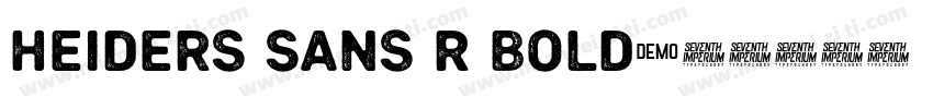 Heiders Sans R Bold字体转换